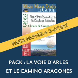 ** Pack guide papier + eBook ** Miam Miam Dodo Voie d'Arles : Arles à Puente La Reina Ed. 2022-2023
