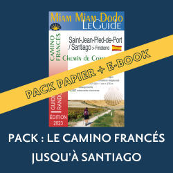 ** Pack guide papier + eBook ** Camino Frances Saint-Jean-Pied-de-Port à Santiago (Finisterre) - Ed. 2023