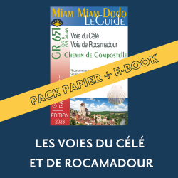 ** Pack guide papier + eBook ** Miam Miam Dodo Voies du Célé et Rocamadour Ed. 2023