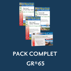 Pack complet Voie du Puy : Les Guides Miam Miam Dodo GR®65 Section 1 + Section 2 + Voies Célé et Rocamadour + LaCarte GR®65