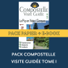 ** Pack guide papier + eBook ** Compostelle Visite Guidée : Du Puy-en-Velay à Conques (Tome 1)