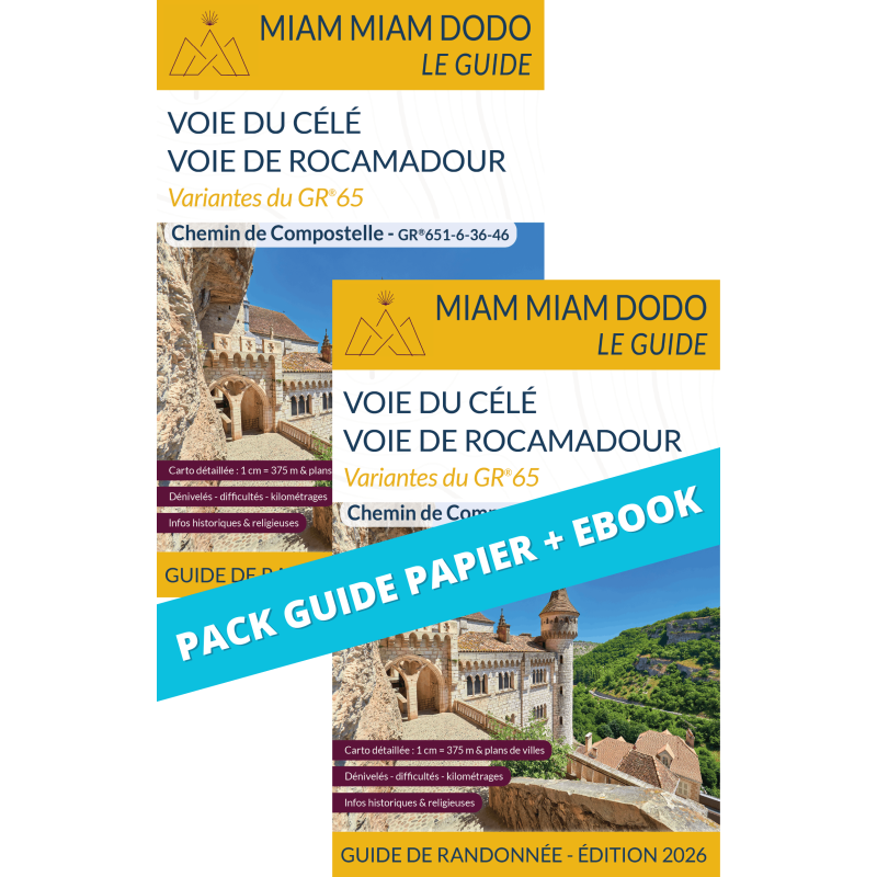 ** Pack guide papier + eBook ** Miam Miam Dodo Voies du Célé et Rocamadour Éd. 2026