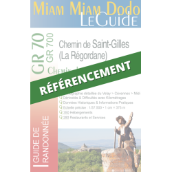 Chemin de Stevenson / La Régordane : référencement Miam Miam Dodo (1 exemplaire papier du guide inclus)